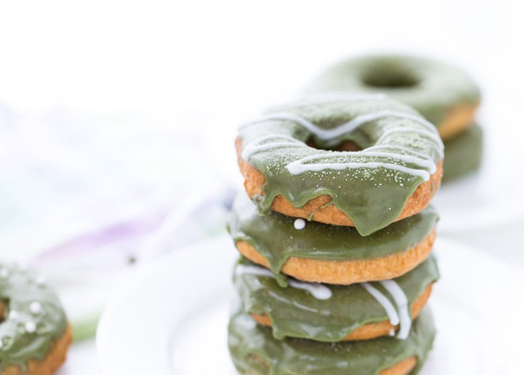 Coconut Matcha Donuts