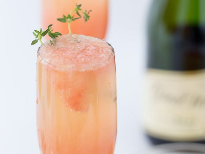 Grapefruit mimosa recipe using rose ice molds - My Uncommon Slice of  Suburbia