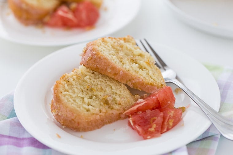 grapefruit vanilla bean pound cake