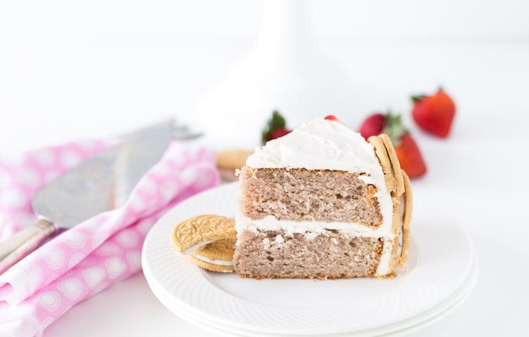 Strawberry Cookie Cake