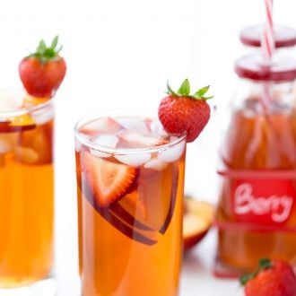 Strawberry Peach Iced Tea