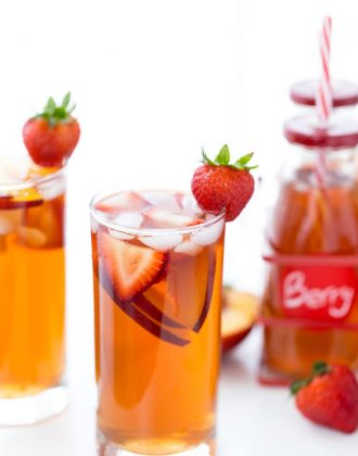 Strawberry Peach Iced Tea