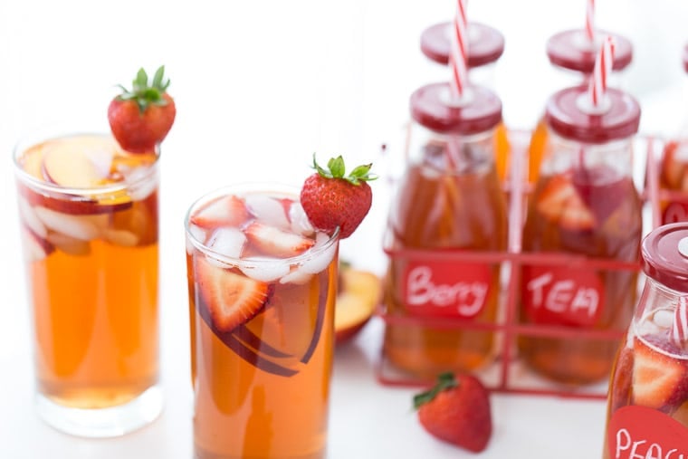 Strawberry Peach Iced Tea