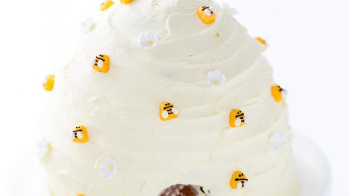 Bumblebee Baby Shower Cake With Dripping Honey