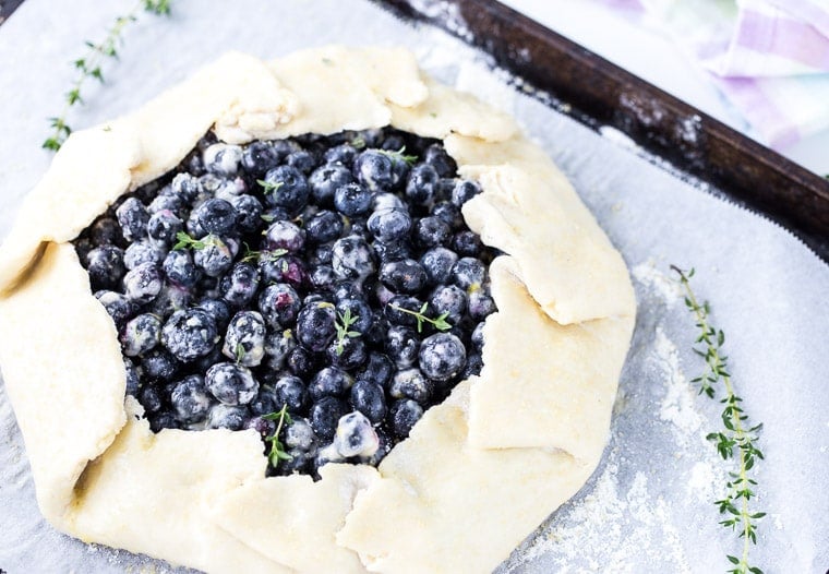 Blueberry Thyme Galette