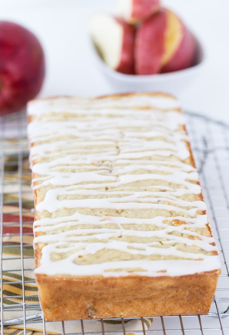 This apple coconut bread is a sweet quick bread recipe with fresh apples and coconut oil and coconut milk for moisture