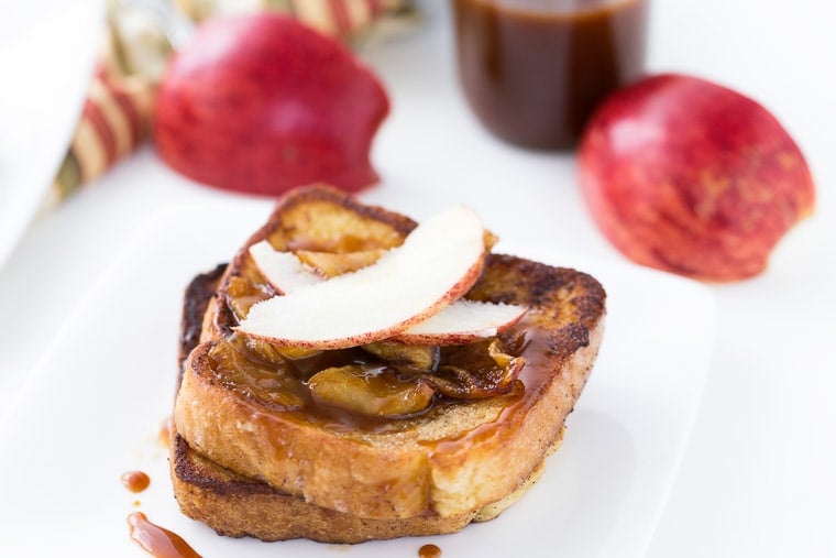 This Coconut Apple Caramel French Toast recipe is sweet and perfect for brunch, 
