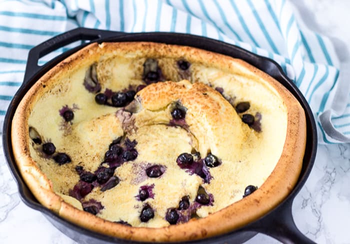 Blueberry Lemon Dutch Baby Pancake