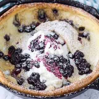 Blueberry Lemon Dutch Baby Pancake