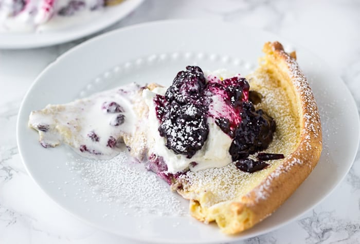 Blueberry Lemon Dutch Baby Pancake