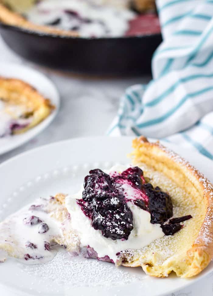 Blueberry Lemon Dutch Baby Pancake