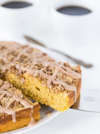 This Pumpkin Spice Latte Coffee Cake puts the coffee in coffee cake with a bold pumpkin flavor and a strong coffee flavor added for an extra kick.