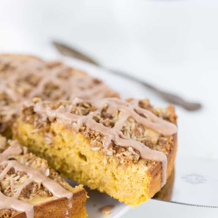 This Pumpkin Spice Latte Coffee Cake puts the coffee in coffee cake with a bold pumpkin flavor and a strong coffee flavor added for an extra kick.