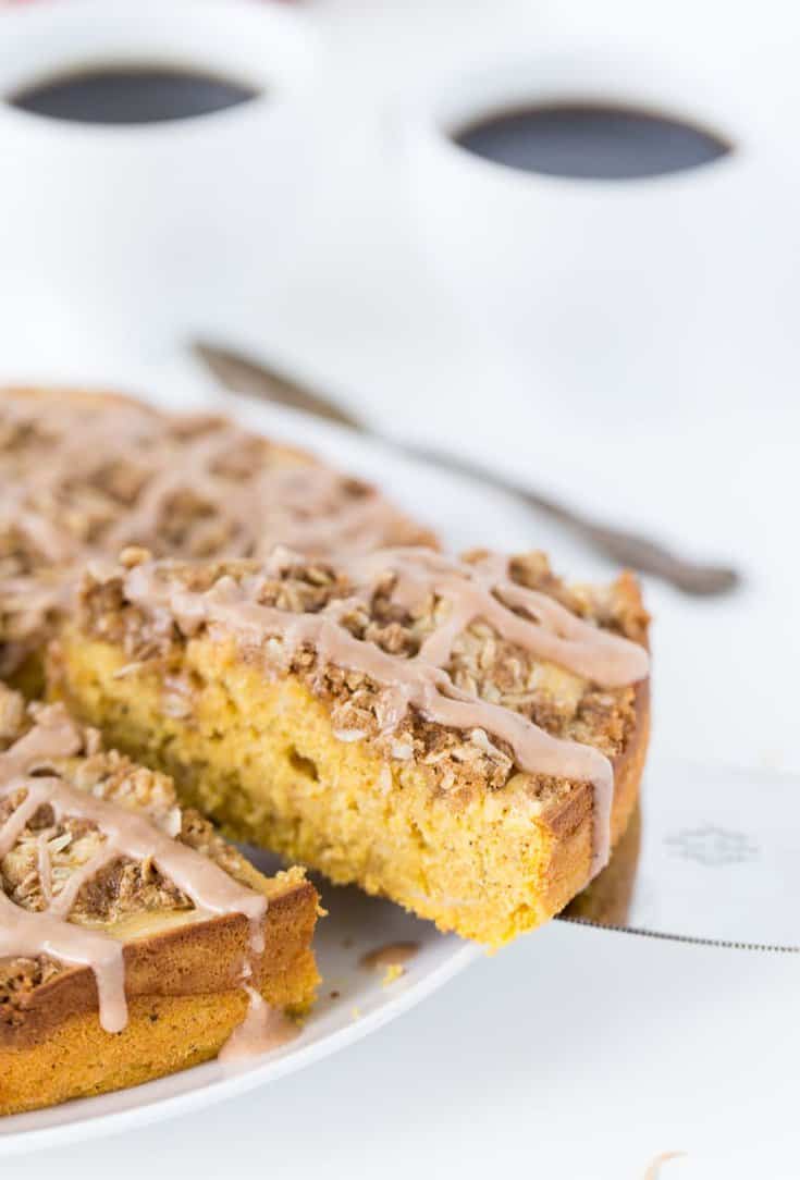This Pumpkin Spice Latte Coffee Cake puts the coffee in coffee cake with a bold pumpkin flavor and a strong coffee flavor added for an extra kick. 