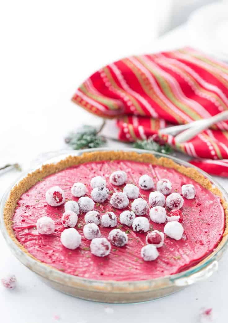 A luscious cranberry curd in a spicy gingerbread crust makes this cranberry lime pie a great holiday dessert. 