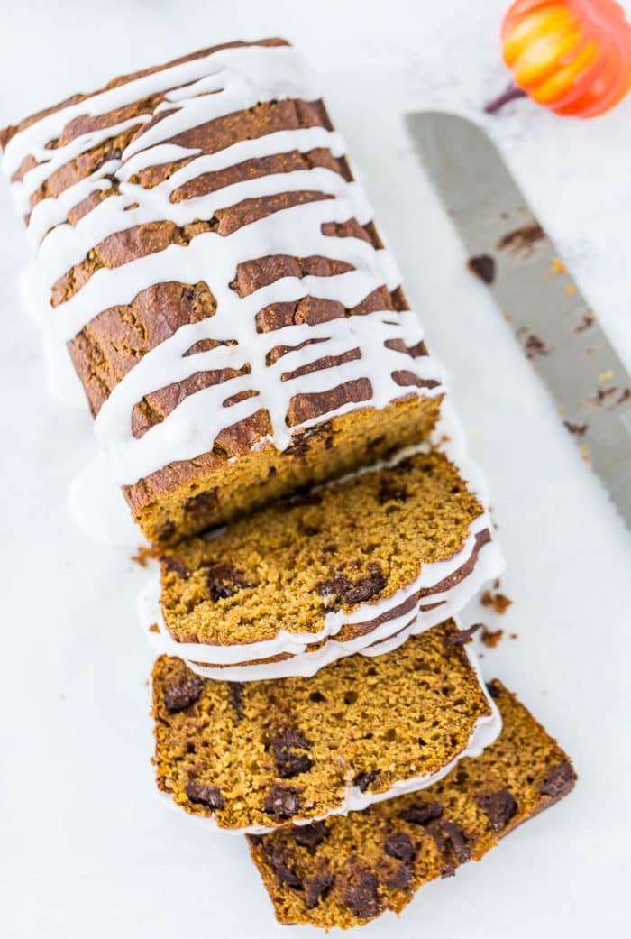 Whole Wheat Pumpkin Chocolate Chip Bread