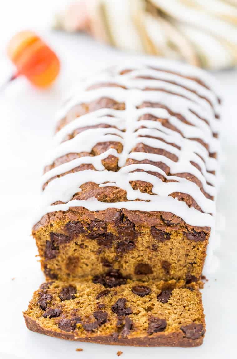 Whole Wheat Pumpkin Chocolate Chip Bread