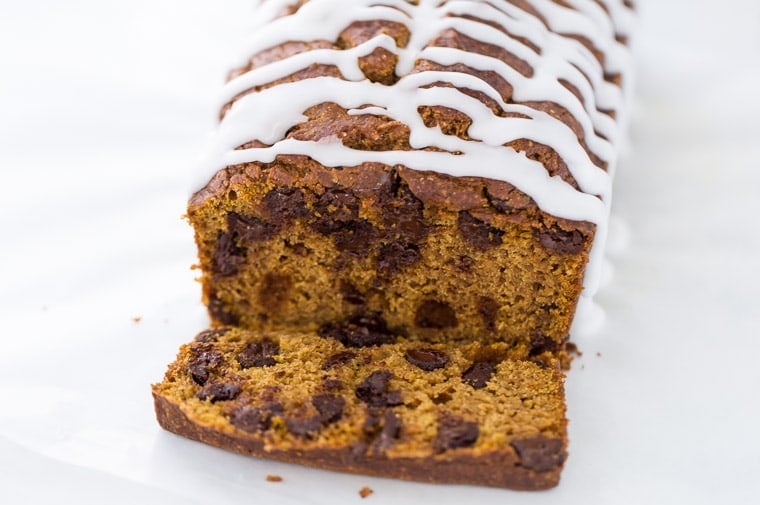 Whole Wheat Pumpkin Chocolate Chip Bread