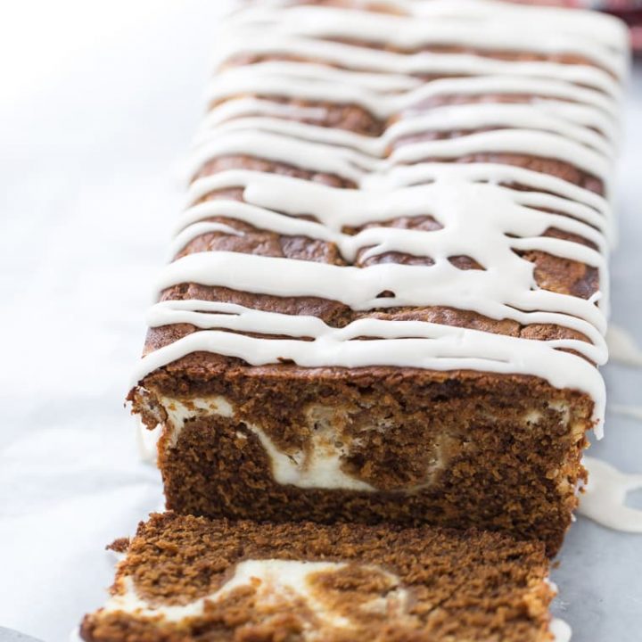 Gingerbread Latte Cake with Maple Glaze