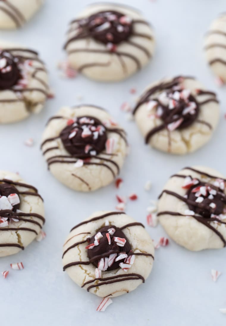 These melt in your mouth Shortbread Thumbprint Cookies are the perfect holiday exchange cookie recipe.