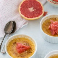 Grapefruit Coconut Creme Brulee