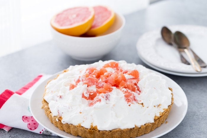 Grapefruit Yogurt Mousse Tart