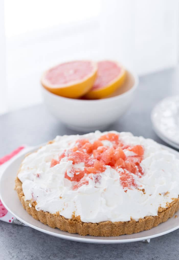 Grapefruit Yogurt Mousse Tart