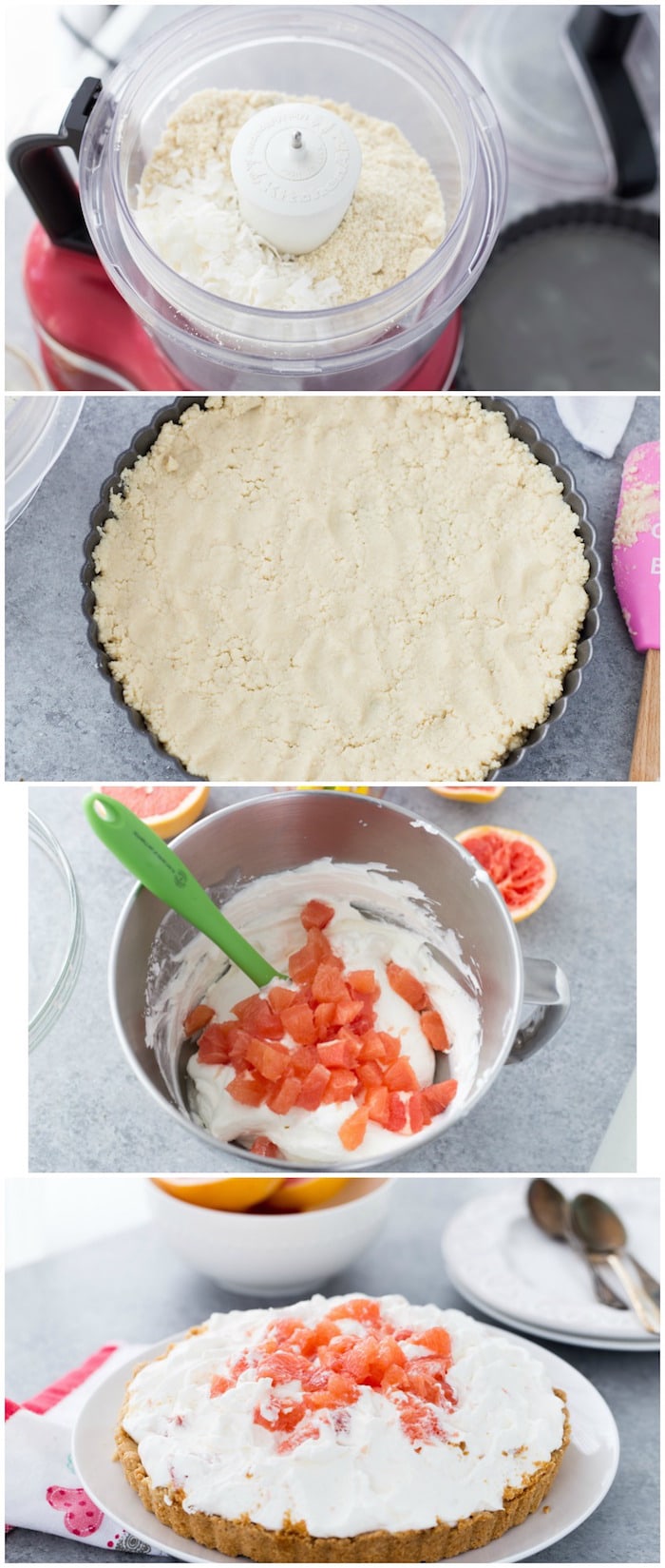 Grapefruit Yogurt Mousse Tart