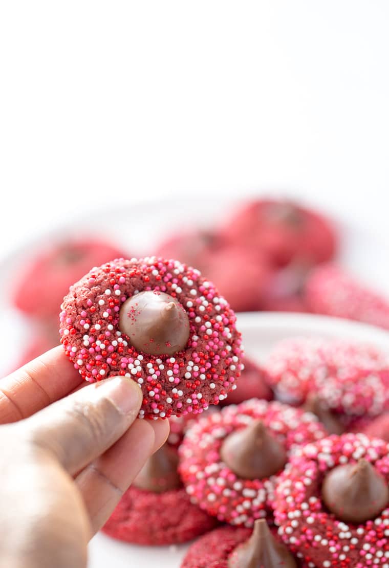 Red Velvet Blossom Cookies