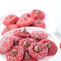 Red Velvet Blossom Cookies