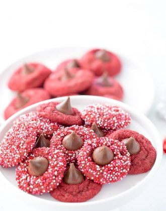 Red Velvet Blossom Cookies