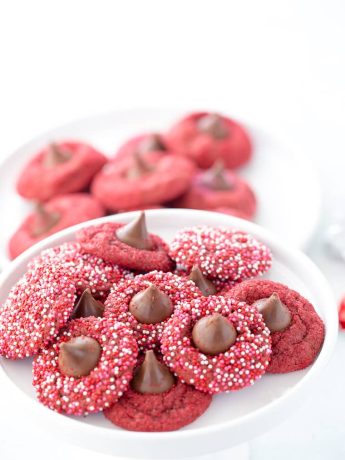 Red Velvet Blossom Cookies