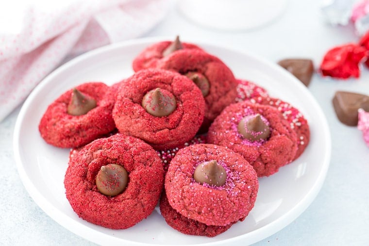 Red Velvet Blossom Cookies