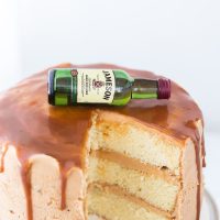 Drunken Whiskey Caramel Cake