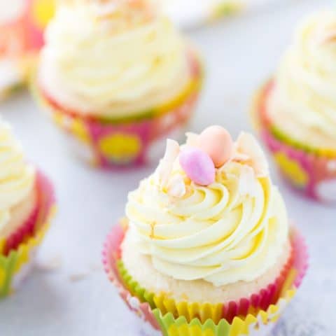 Meyer Lemon Coconut Cupcakes