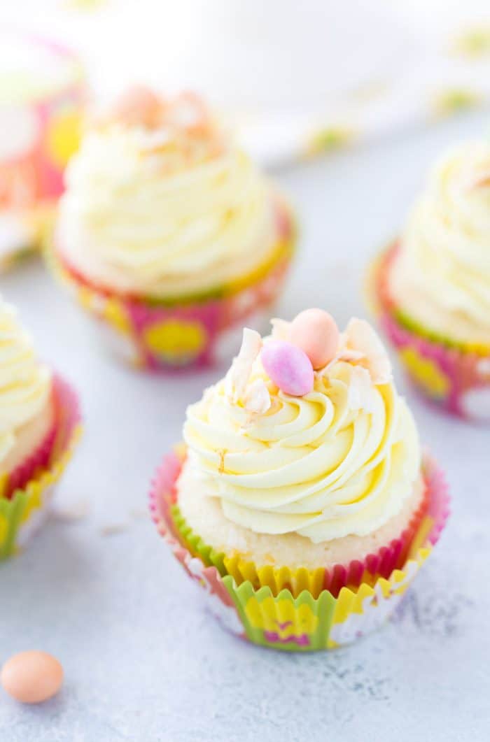 Meyer Lemon Coconut Cupcakes