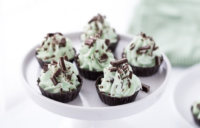 Mint Chocolate Mousse Cups