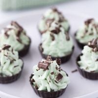 Mint Chocolate Mousse Cups