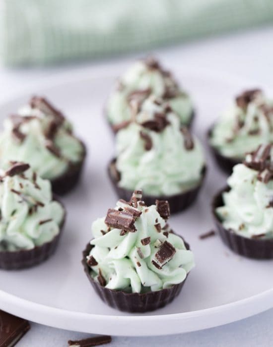 Mint Chocolate Mousse Cups