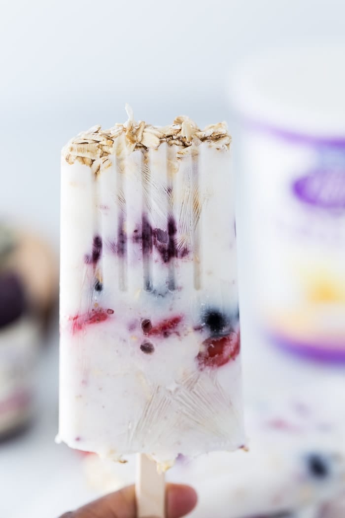 Greek Yogurt Popsicles (3 Ingredients) - Eating Bird Food