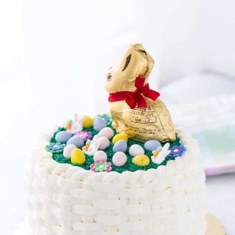 Easter Basketweave Cake