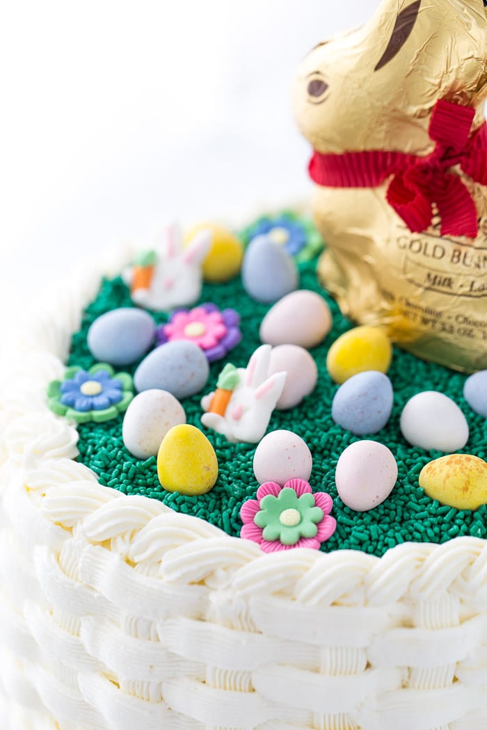 Creating a beautiful Easter basketweave cake is easier than you think with these step-by-step instructions. 