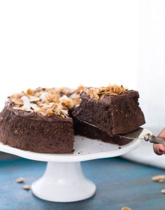 Flourless Chocolate Coconut Cake