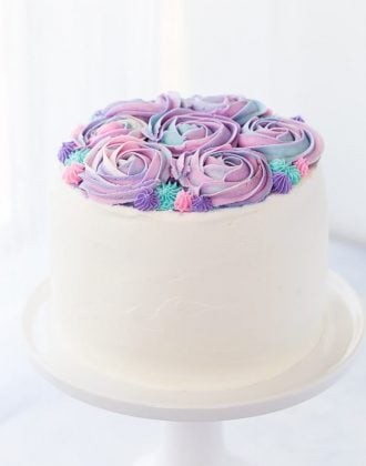 White Chocolate Rose Cake for Mother's Day