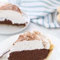 This chocolate cream pie recipe is going to be your go-to recipe for anything creamy, decadent and delicious in the form of a pie.