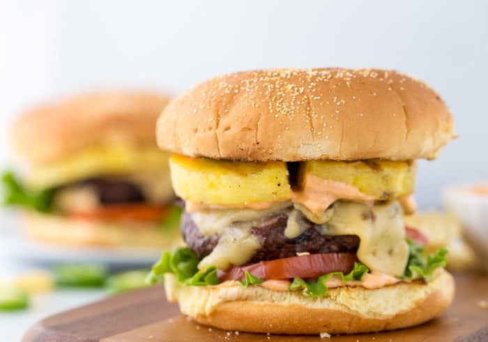 Pineapple Jalapeno Burgers