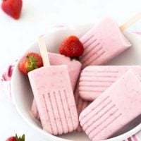 Strawberry Coconut Cheesecake Popsicles