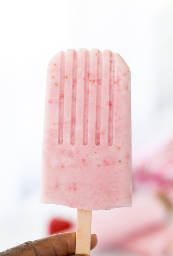  These strawberry coconut cheesecake popsicles are creamy, delicious and refreshing. 