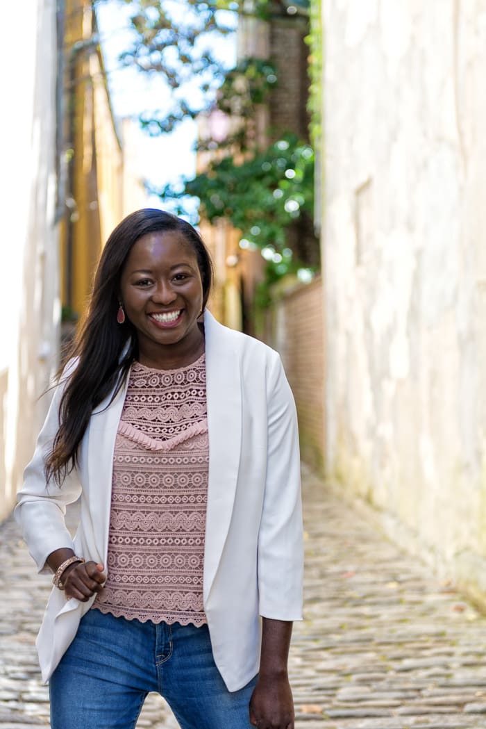 A classic white blazer is a wardrobe staple that is versatile, feminine (with a side of girl boss) and stylish for play or work. 