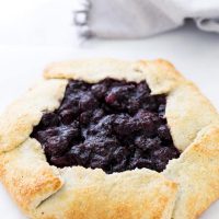 This rustic cherry galette is simple, flavorful and perfect for summer!